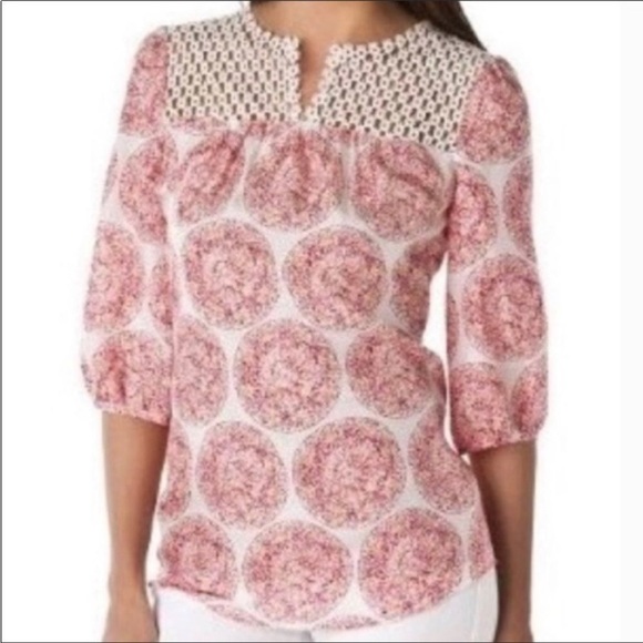 Calypso St Barth for Target 100% Silk Blouse Size Medium - Picture 2 of 8